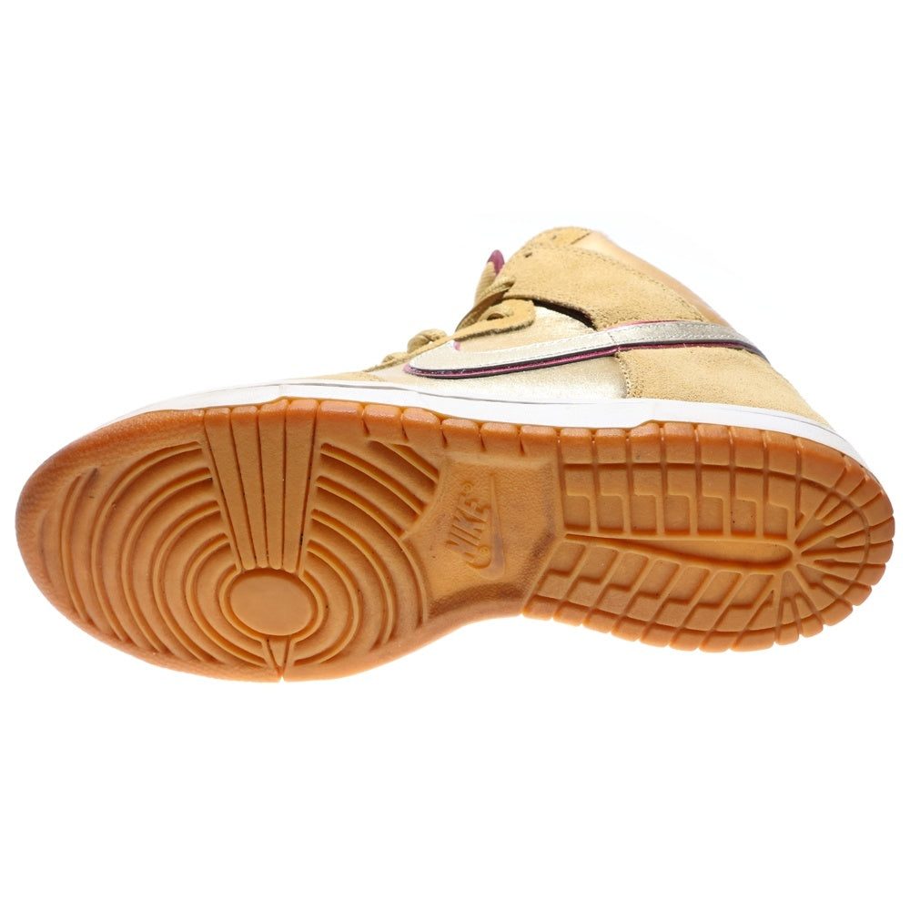 NIKE SB(ナイキエスビー) 【観賞用 2010年製】DUNK HIGH PREMIUM SB ERIC KOSTON 313171-702 ダンク エリックコストン ハイカットスニーカー シューズ ゴールド US8.5/26.5cm