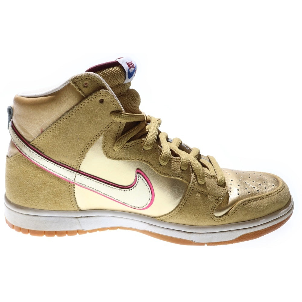 NIKE SB(ナイキエスビー) 【観賞用 2010年製】DUNK HIGH PREMIUM SB ERIC KOSTON 313171-702 ダンク エリックコストン ハイカットスニーカー シューズ ゴールド US8.5/26.5cm