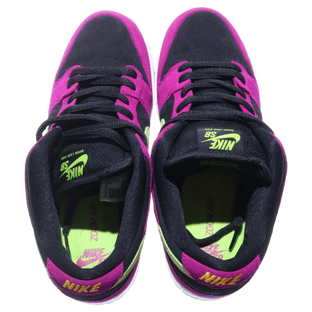 NIKE SB(ナイキエスビー) SB DUNK LOW PRO RED PLUM BQ6817-501 ダンク レッドプラム ローカットスニーカー パープル/ブラック US8/26cm