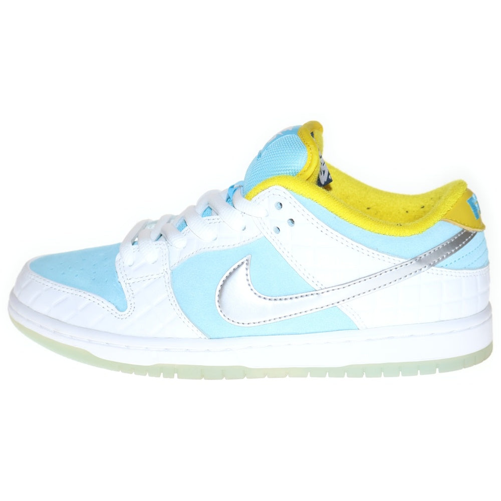 NIKE SB(ナイキエスビー) FTC DUNK LOW PRO QS Lagoon Pulse DH7687-400 ダンクロー ラグーンパルス ローカットスニーカー 銭湯 ライトブルー/ホワイト US8/26cm