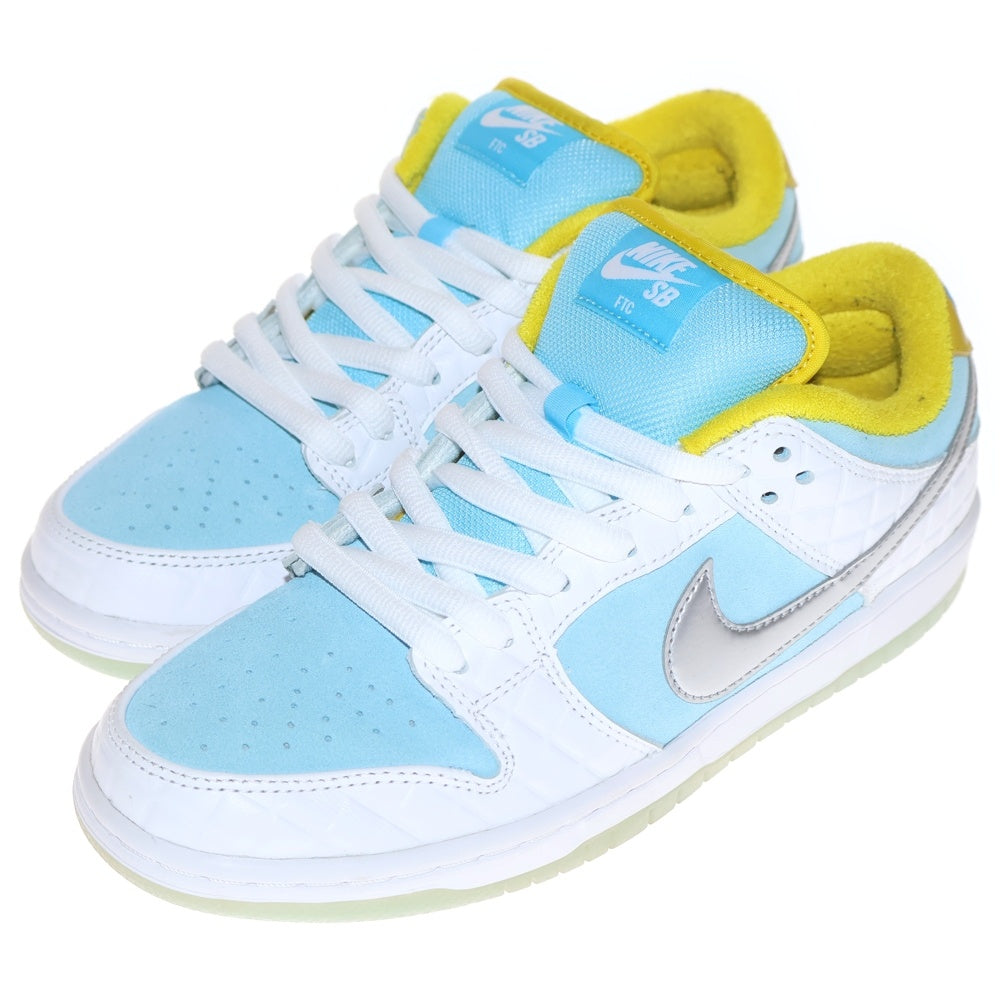 NIKE SB(ナイキエスビー) FTC DUNK LOW PRO QS Lagoon Pulse DH7687-400 ダンクロー ラグーンパルス ローカットスニーカー 銭湯 ライトブルー/ホワイト US8/26cm