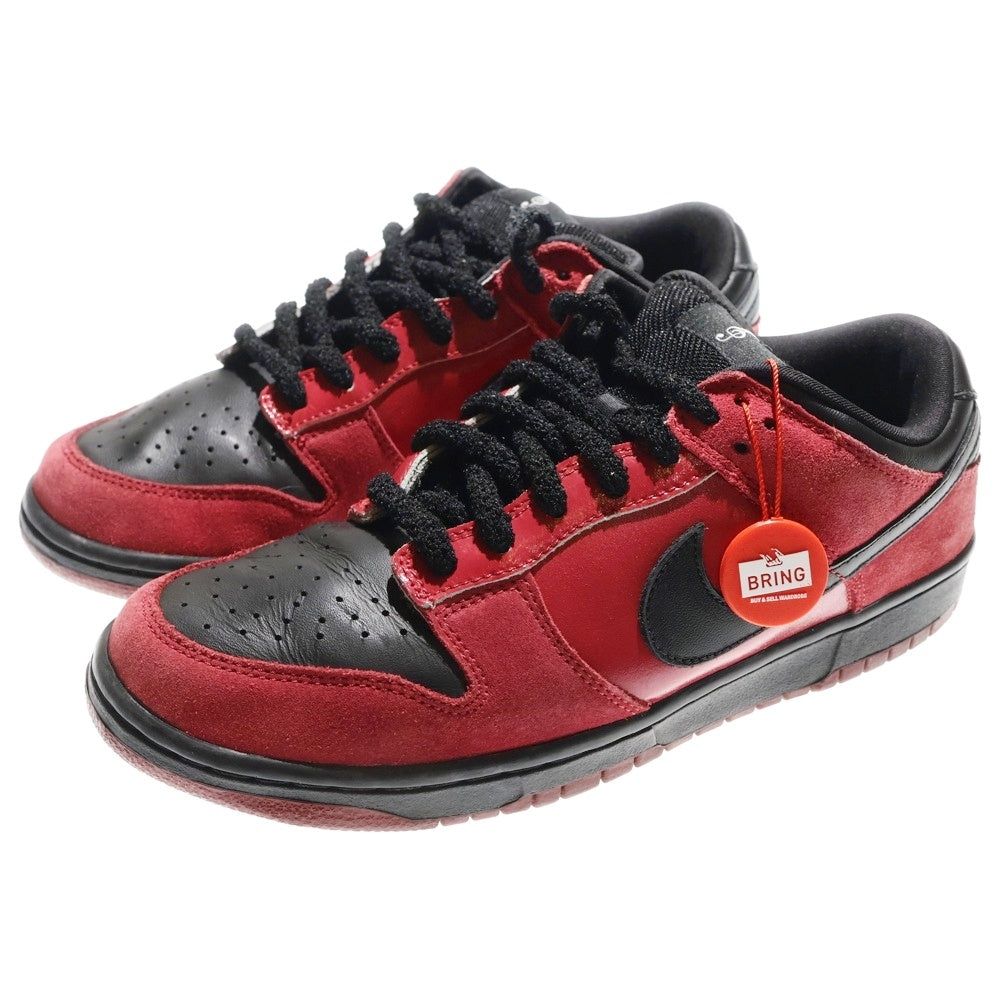 NIKE SB(ナイキエスビー) 【観賞用 2007年製】 DUNK LOW PRO SB MILLI VANILLI FALLEN HEROES PACK 304292-602 ダンクロー クリムゾンレッド ローカットスニーカー US9/27cm