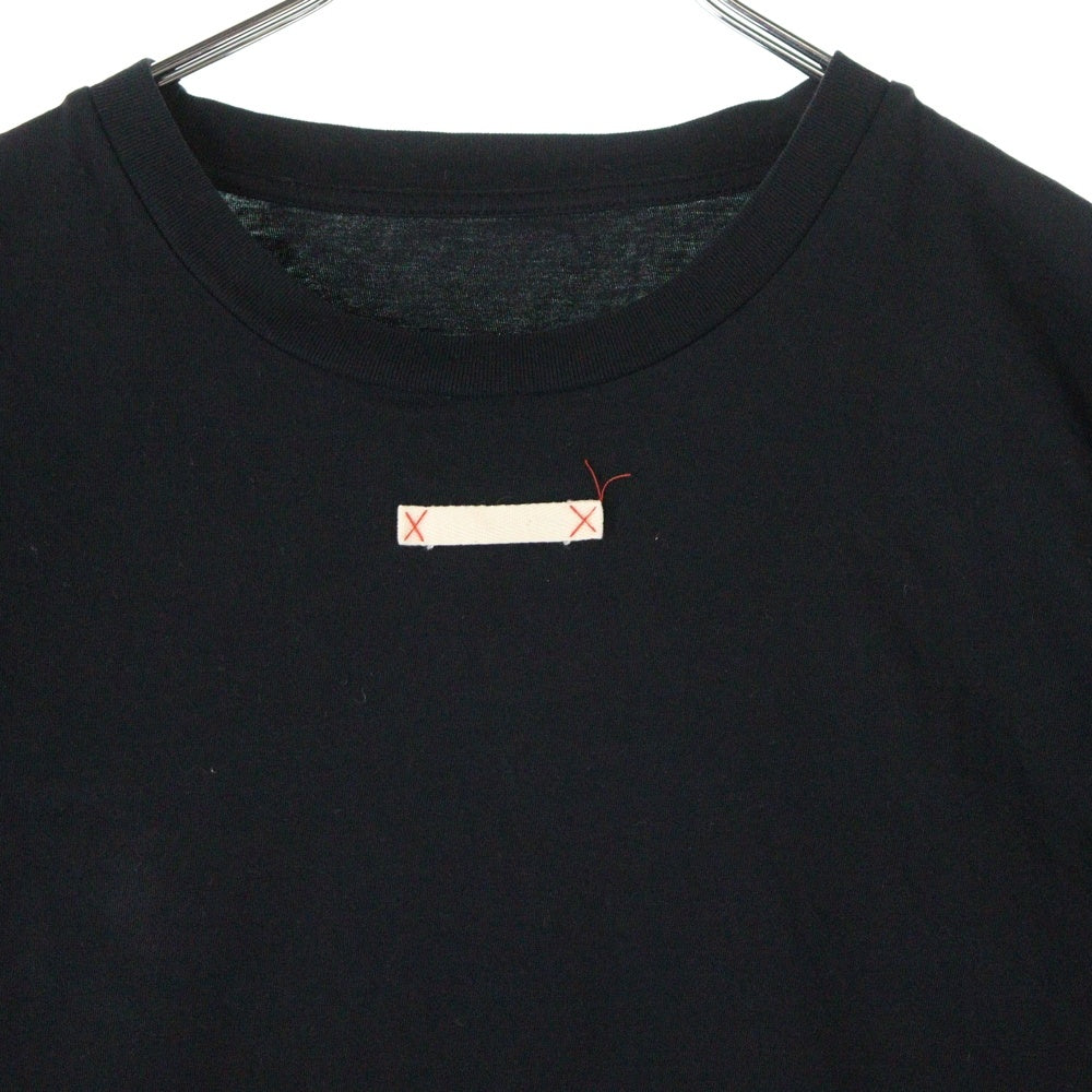 Maison Margiela 10(メゾン マルジェラ) 21AW フロントタグ クルーネック半袖Tシャツカットソー ブラック S50GC0658 S20079
