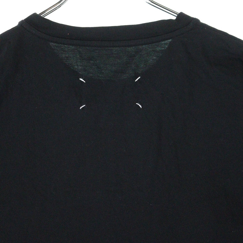 Maison Margiela 10(メゾン マルジェラ) 21AW フロントタグ クルーネック半袖Tシャツカットソー ブラック S50GC0658 S20079