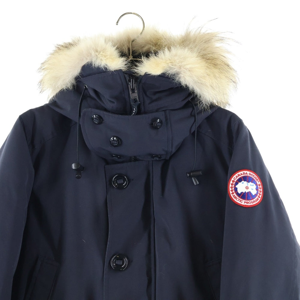 CANADA GOOSE(カナダグース) BROOKFIELD PARKA 2300JM ブルックフィールド ロゴワッペン ダウンジャケット ファーフーディ ネイビー