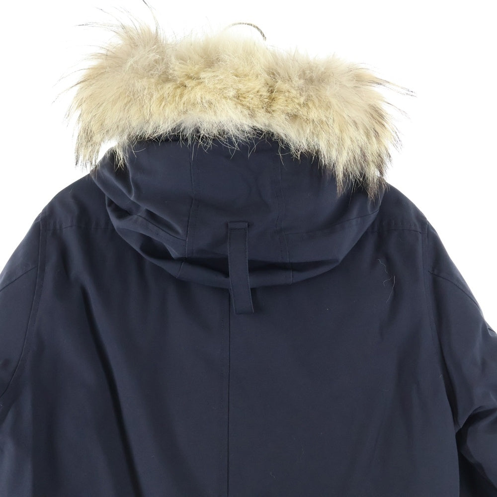 CANADA GOOSE(カナダグース) BROOKFIELD PARKA 2300JM ブルックフィールド ロゴワッペン ダウンジャケット ファーフーディ ネイビー