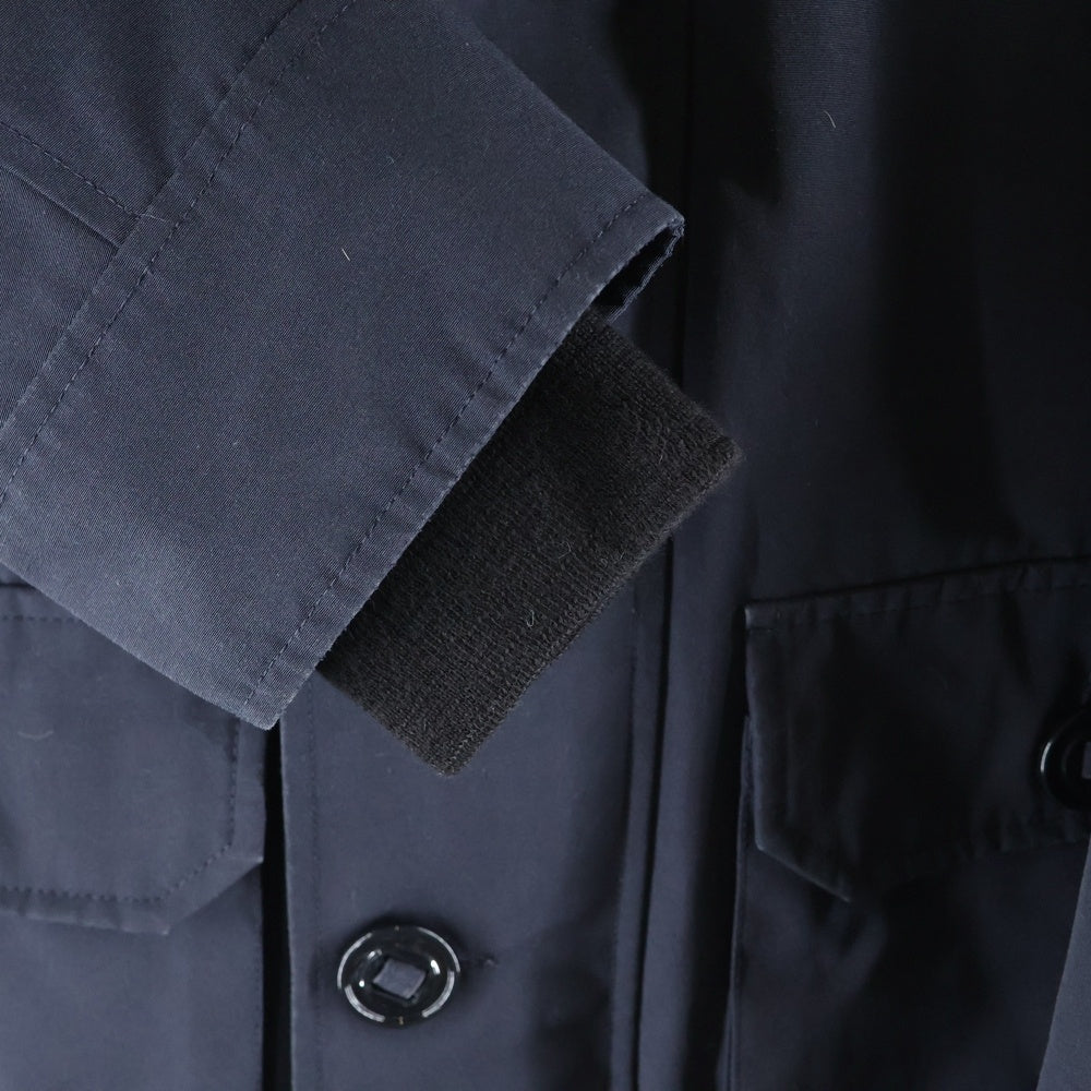 CANADA GOOSE(カナダグース) BROOKFIELD PARKA 2300JM ブルックフィールド ロゴワッペン ダウンジャケット ファーフーディ ネイビー