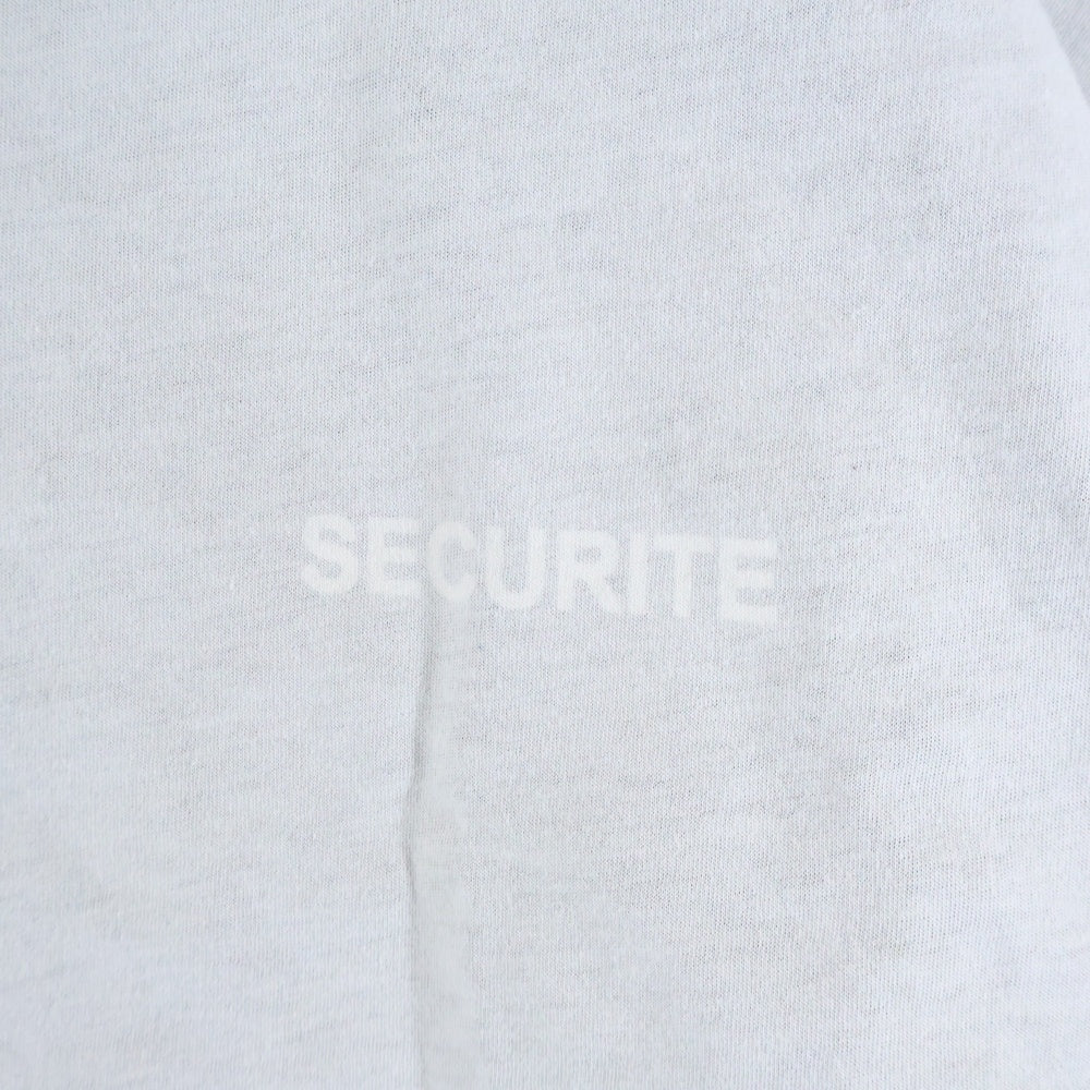 VETEMENTS(ヴェトモン) 17SS ×Hanes Oversized Double-Layer Tee WSS17HA10 ×ヘインズ オーバーサイズ ダブルレイヤード クルーネック半袖Tシャツカットソー ホワイト/ブラック