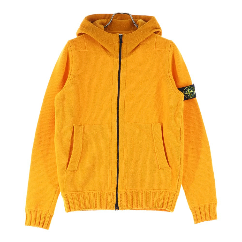 STONE ISLAND(ストーンアイランド) Logo Patch Hooded Cardigan 6715525A3 ロゴワッペン フーデット ジップカーディガン フーディー オレンジ