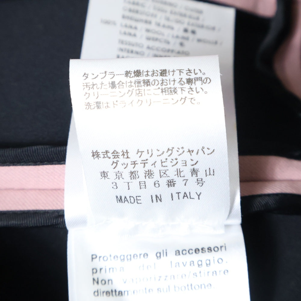 GUCCI(グッチ) 14AW ボンディング ロングチェスターダブルコート ピンク レディース 363281