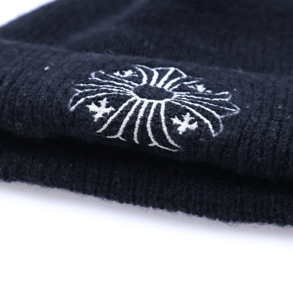 CHROME HEARTS(クロムハーツ) WOOL WATCH CAP ウールワッチキャップ CHプラス刺繍ビーニー帽子 ブラック