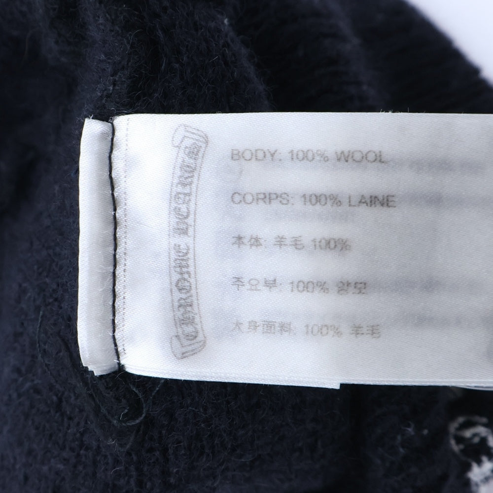 CHROME HEARTS(クロムハーツ) WOOL WATCH CAP ウールワッチキャップ CHプラス刺繍ビーニー帽子 ブラック