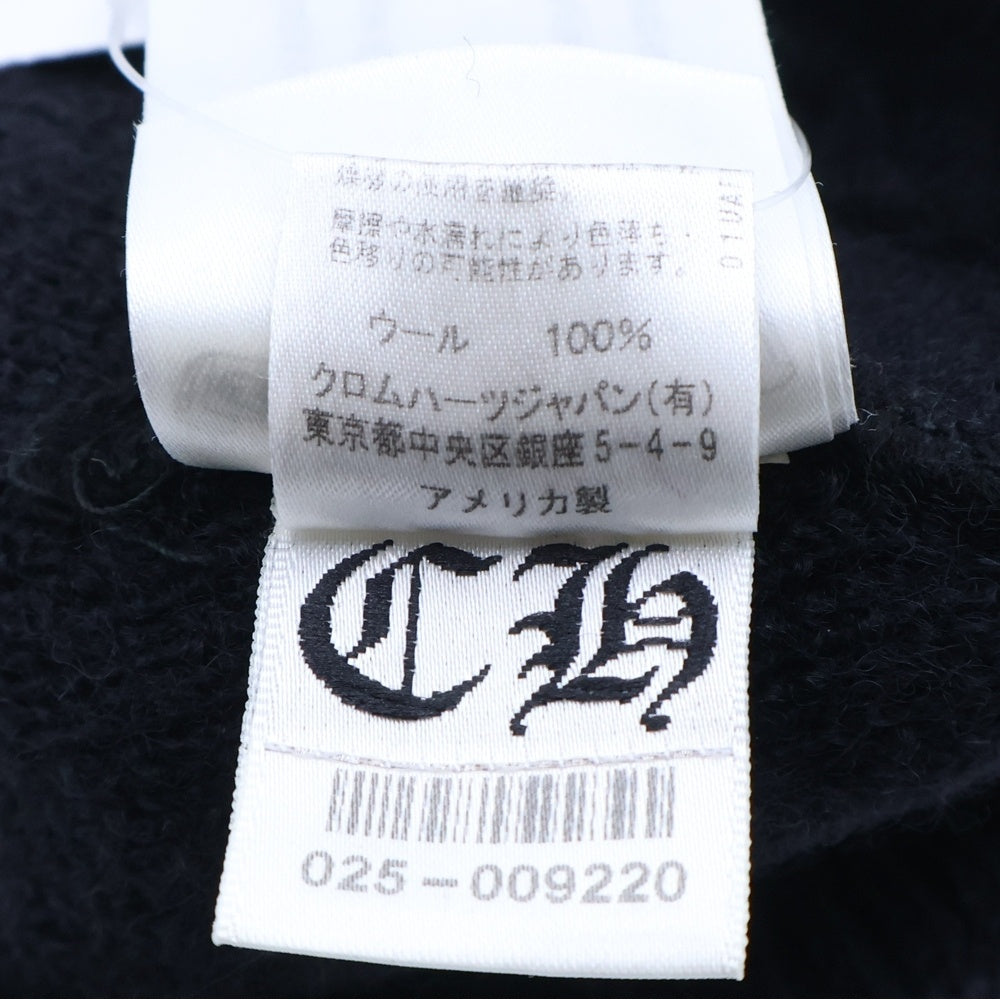 CHROME HEARTS(クロムハーツ) WOOL WATCH CAP ウールワッチキャップ CHプラス刺繍ビーニー帽子 ブラック