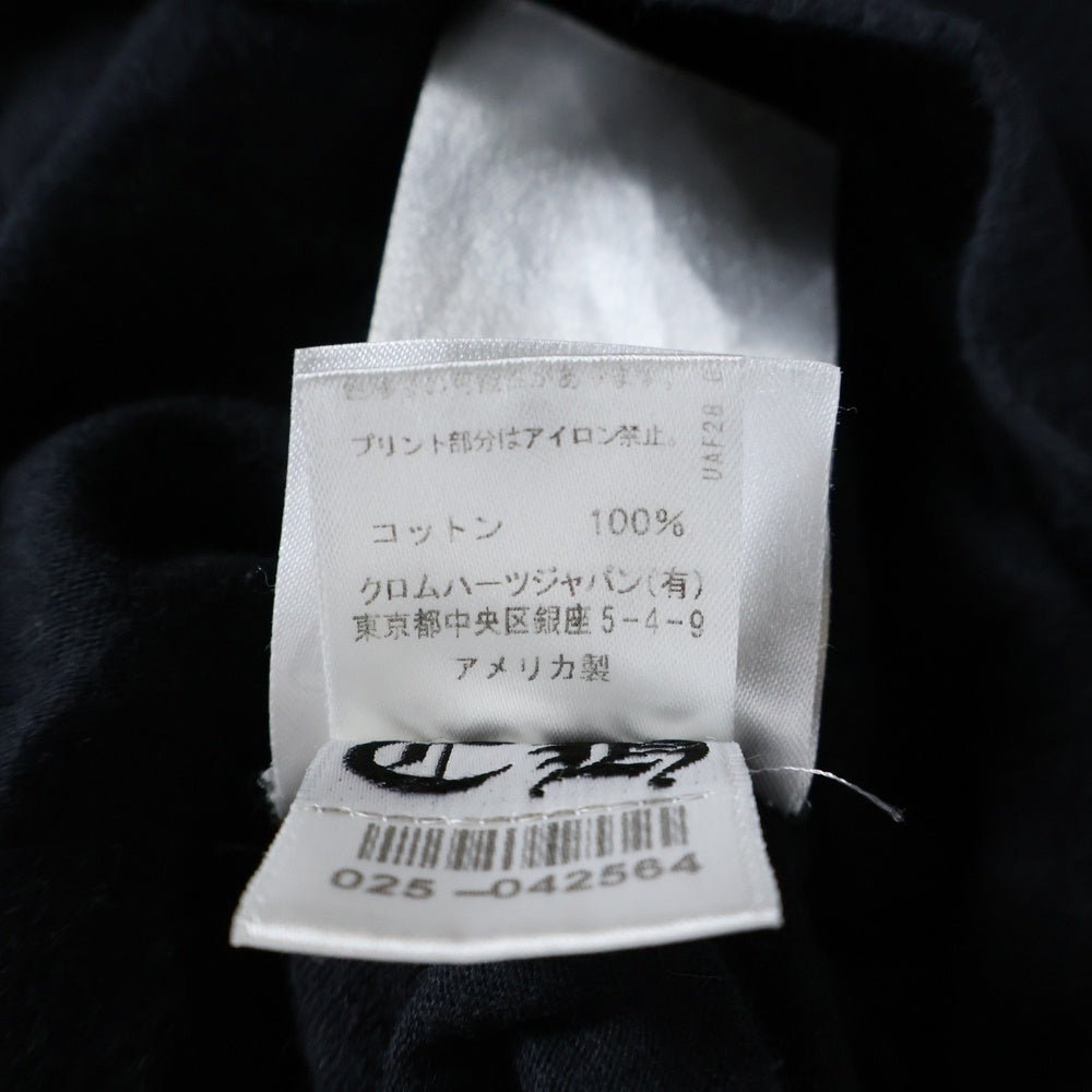 CHROME HEARTS(クロムハーツ) Arm Cross Print L/S Tee アームクロスプリントクルーネックロングスリーブTシャツカットソー ロンT ブラック