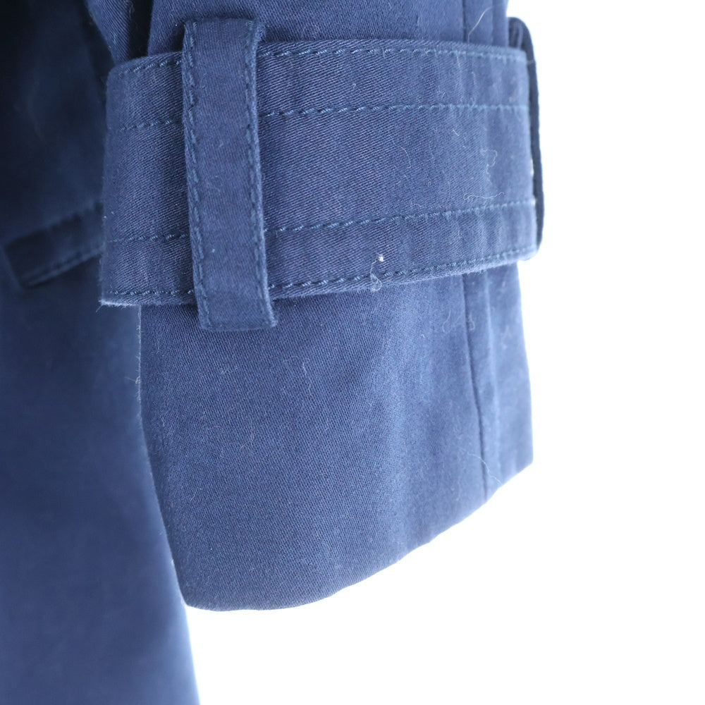 COACH(コーチ) 裏地チェック柄 コットン トレンチコート ネイビー