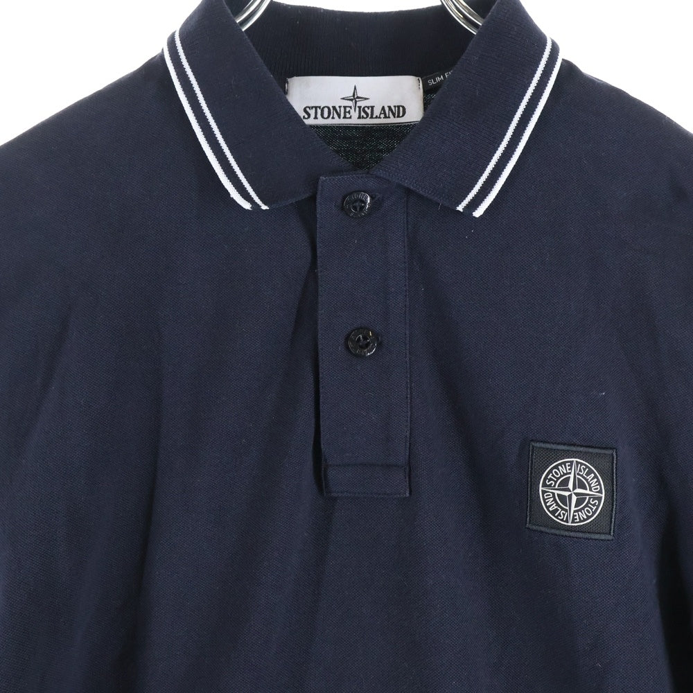 STONE ISLAND(ストーンアイランド) ロゴ半袖ポロシャツ K1S1522002SCS0018 ネイビー