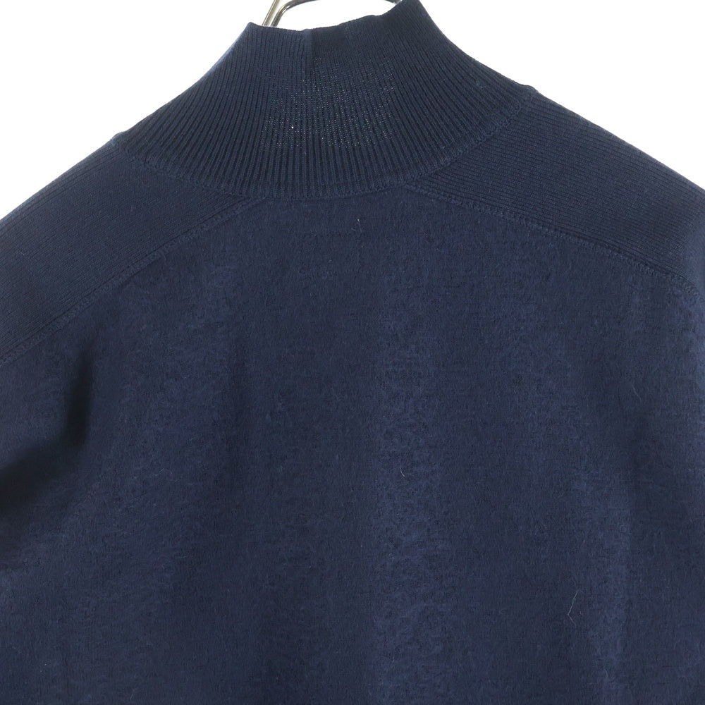 C.P. Company(シーピーカンパニー) Knitwear Polo Collar Merino Wool Felted 19CMKN199A 110468A ハーフボタン ウール 長袖スウェットシャツ ネイビー