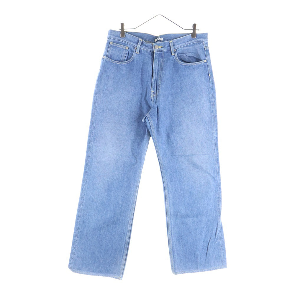 AURALEE(オーラリー) 20SS WASHED HARD TWIST DENIM 5P PANTS A20SP07DM ウォッシュド ハード デニムパンツ ジーンズ ブルー