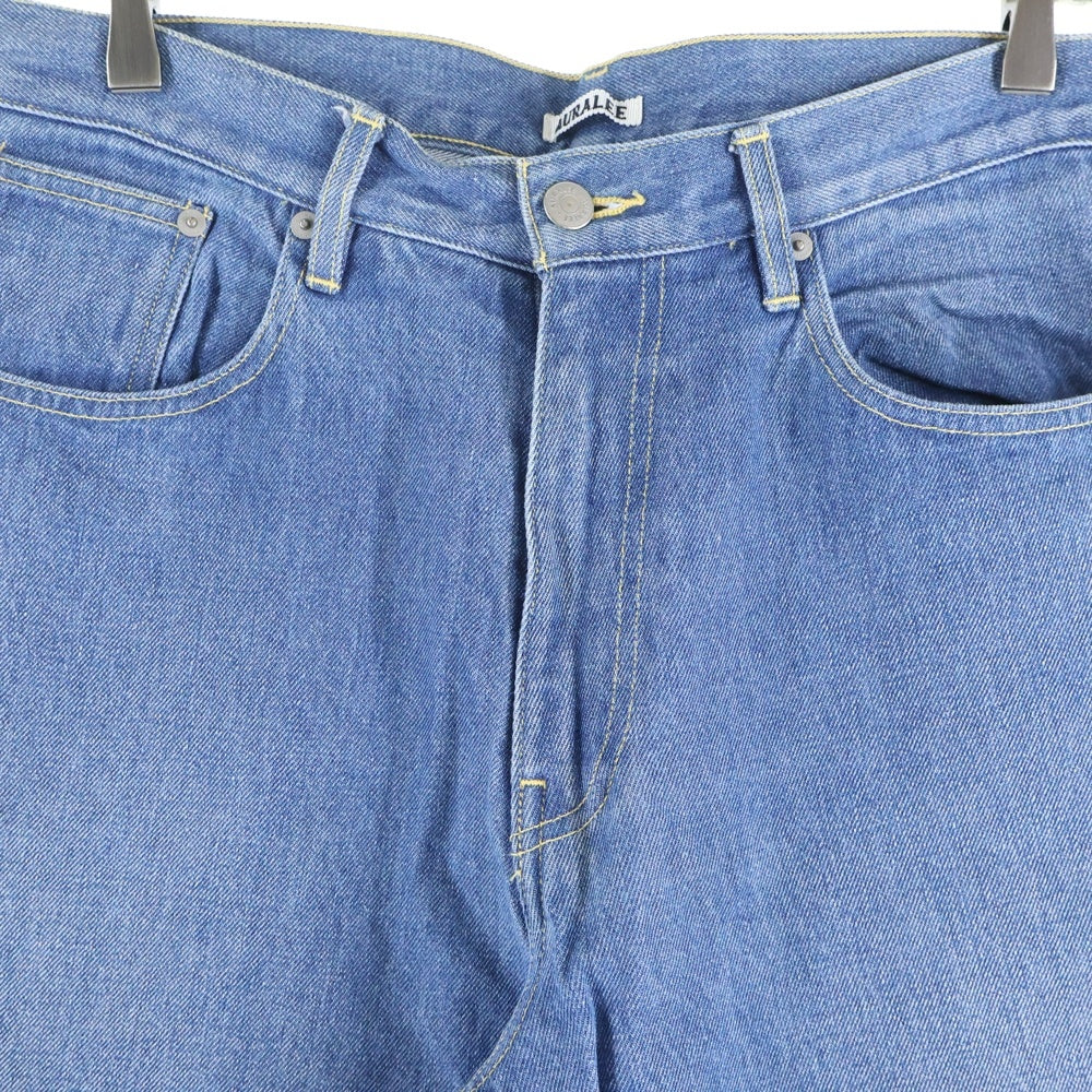 AURALEE(オーラリー) 20SS WASHED HARD TWIST DENIM 5P PANTS A20SP07DM ウォッシュド ハード デニムパンツ ジーンズ ブルー