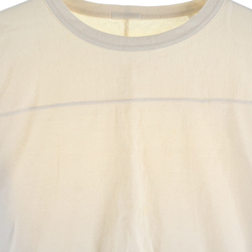 COMOLI(コモリ) Football T-shirt N03-05001 フットボールTシャツ クルーネック長袖Tシャツカットソー ロングスリーブ ロンT ベージュ