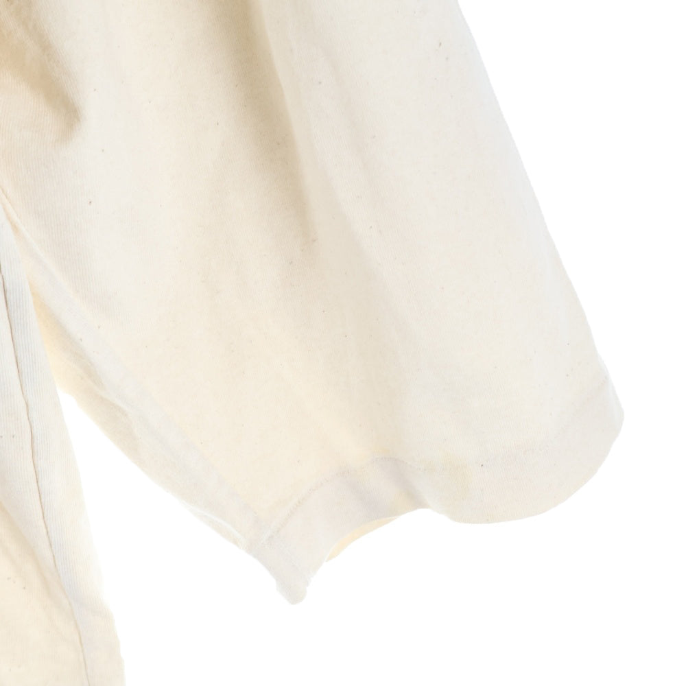 COMOLI(コモリ) Football T-shirt N03-05001 フットボールTシャツ クルーネック長袖Tシャツカットソー ロングスリーブ ロンT ベージュ