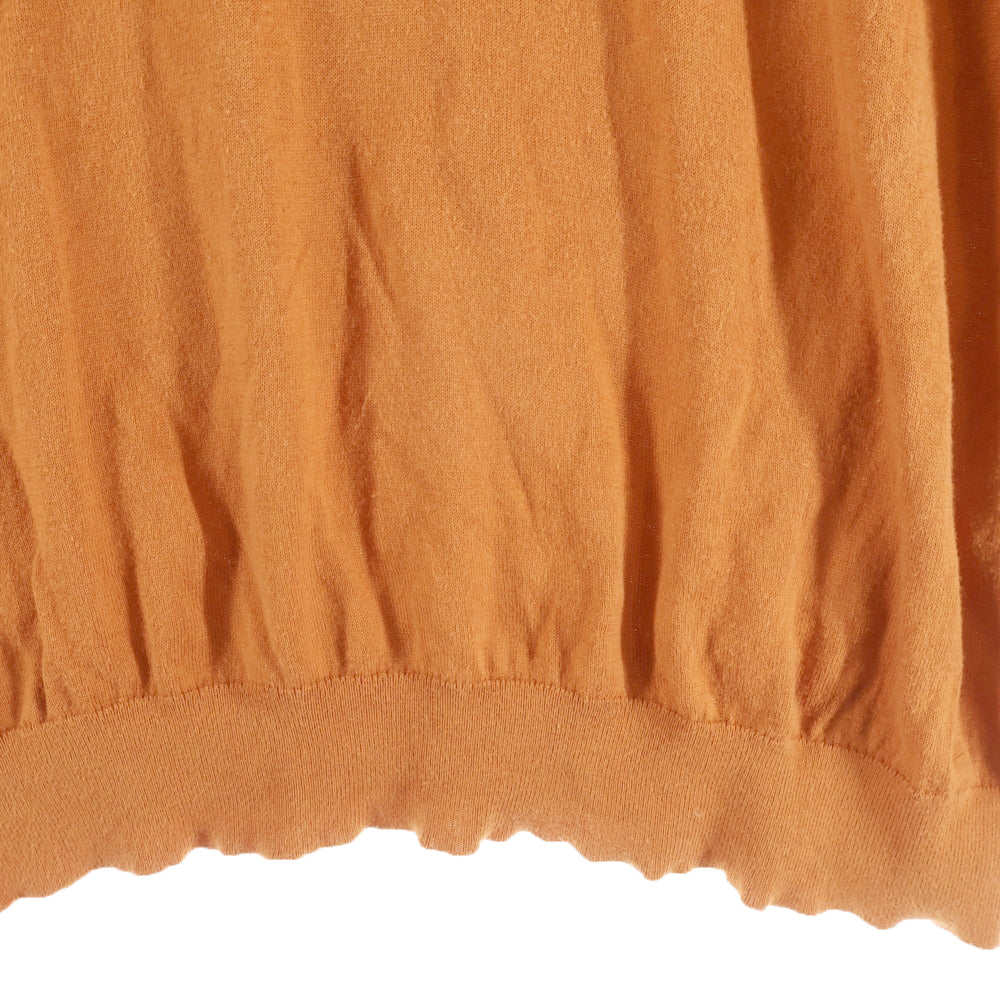 AURALEE(オーラリー) SUPERFINE HIGH GAUGE KNIT BIG POLO A8SP01SG スーパーファインハイゲージビッグニットポロ 半袖ポロシャツ オレンジ