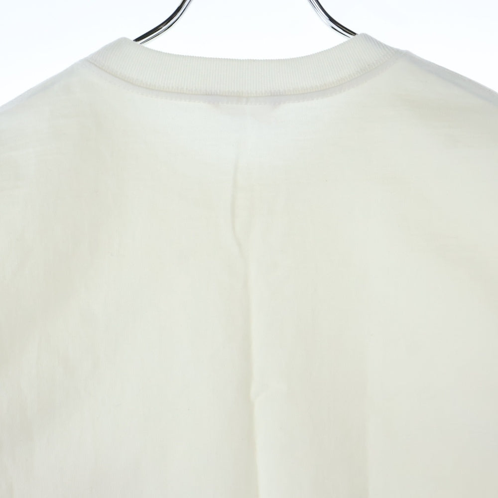 AURALEE(オーラリー) STAND-UP TEE A8ST01SU スタンドアップ ポケット クルーネック半袖Tシャツカットソー ホワイト