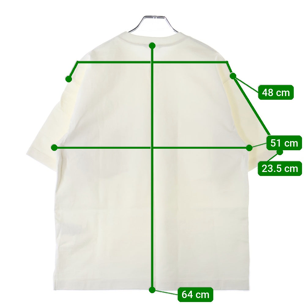 AURALEE(オーラリー) STAND-UP TEE A8ST01SU スタンドアップ ポケット クルーネック半袖Tシャツカットソー ホワイト