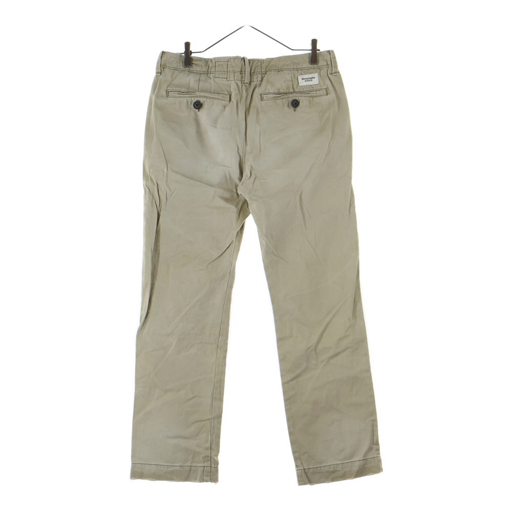 Abercrombie&Fitch(アバクロンビーアンドフィッチ) CHINO PANTS ボタンフライ コットン チノパンツ ベージュ