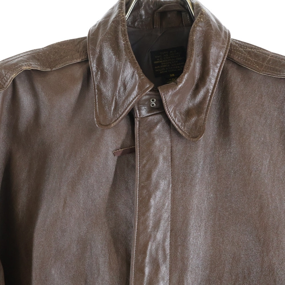 WILLIS&GEIGER(ウィルスガイガー) TYPE A-2 レザージャケット 30-145 ブラウン