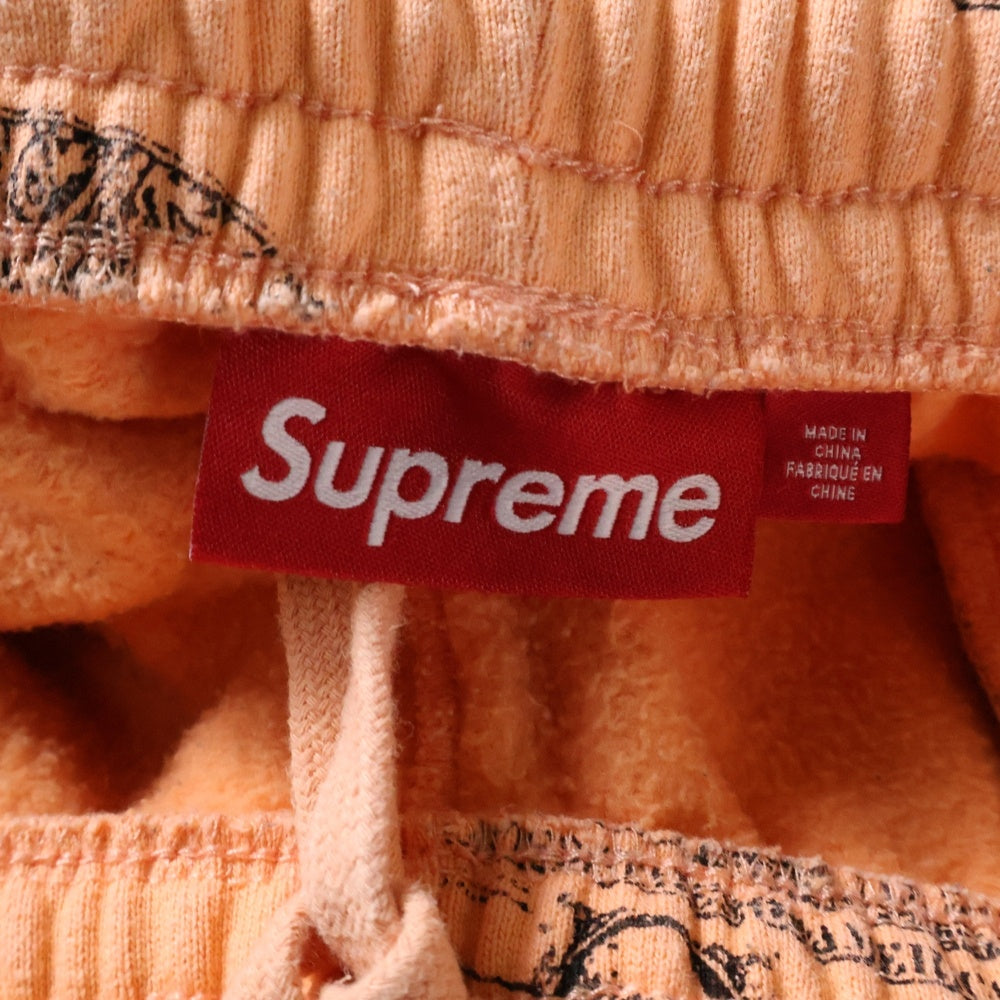 SUPREME(シュプリーム) 24AW Love Cash Sweatpant ラブキャッシュ プリントスウェットパンツ オレンジ