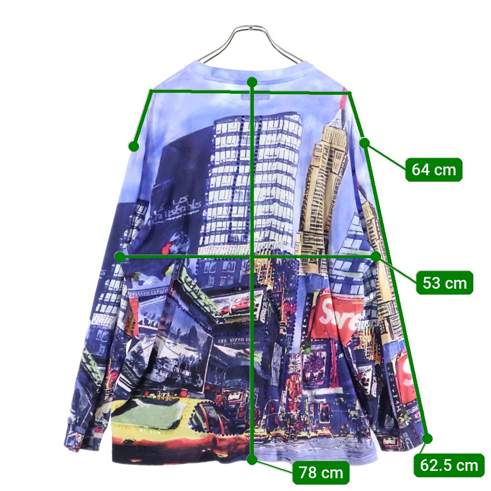 SUPREME(シュプリーム) 25SS Skyline Sequin L/S Tee スカイラインシークイン長袖Tシャツ マルチ
