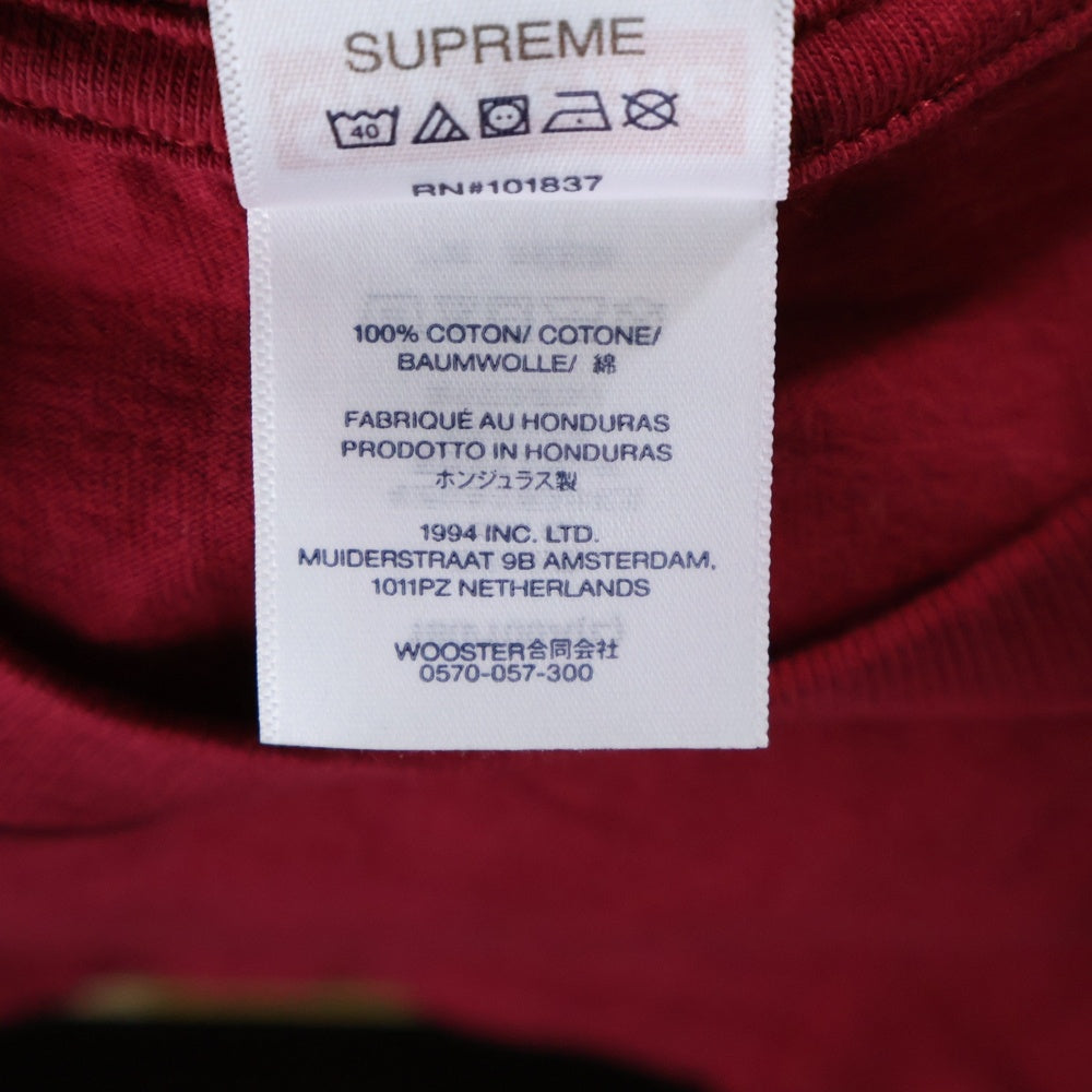 SUPREME(シュプリーム) 25SS Piss Tee ピス プリント クルーネック半袖Tシャツカットソー レッド