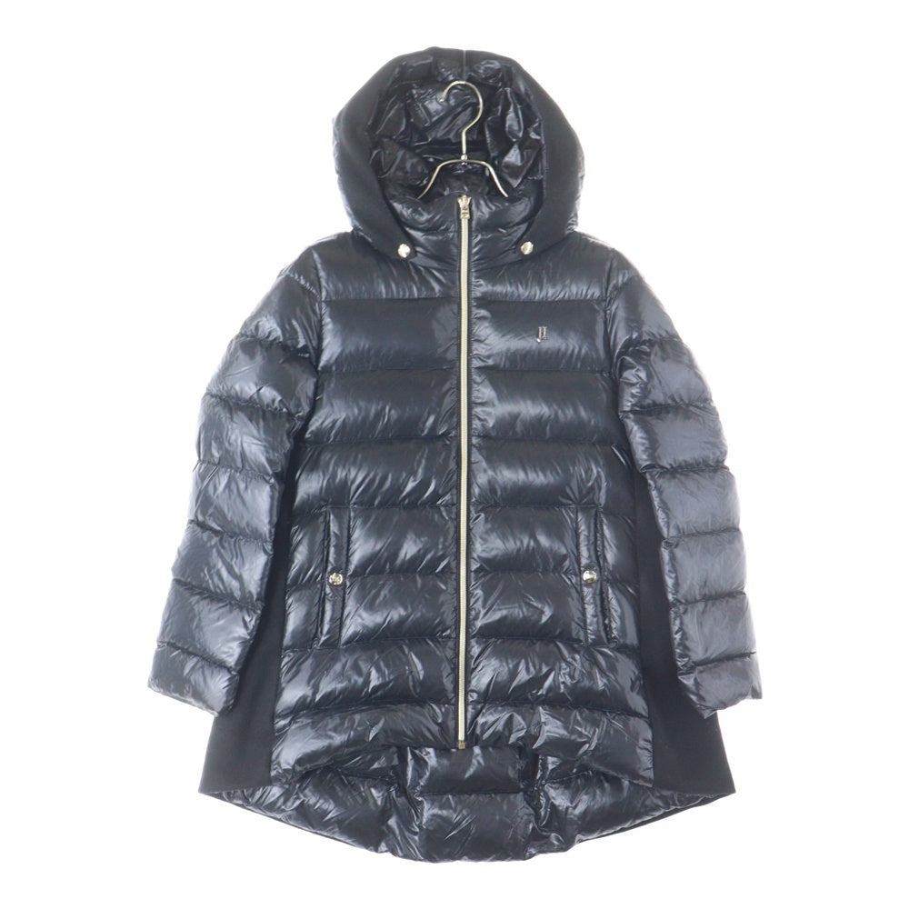 HERNO(ヘルノ) OnePoint Logo Down Jacket 51773‐46671‐7 ワンポイントロゴ ダウンジャケット フーディ ブラック