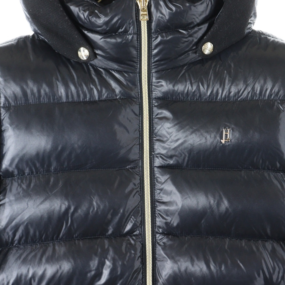 HERNO(ヘルノ) OnePoint Logo Down Jacket 51773‐46671‐7 ワンポイントロゴ ダウンジャケット フーディ ブラック