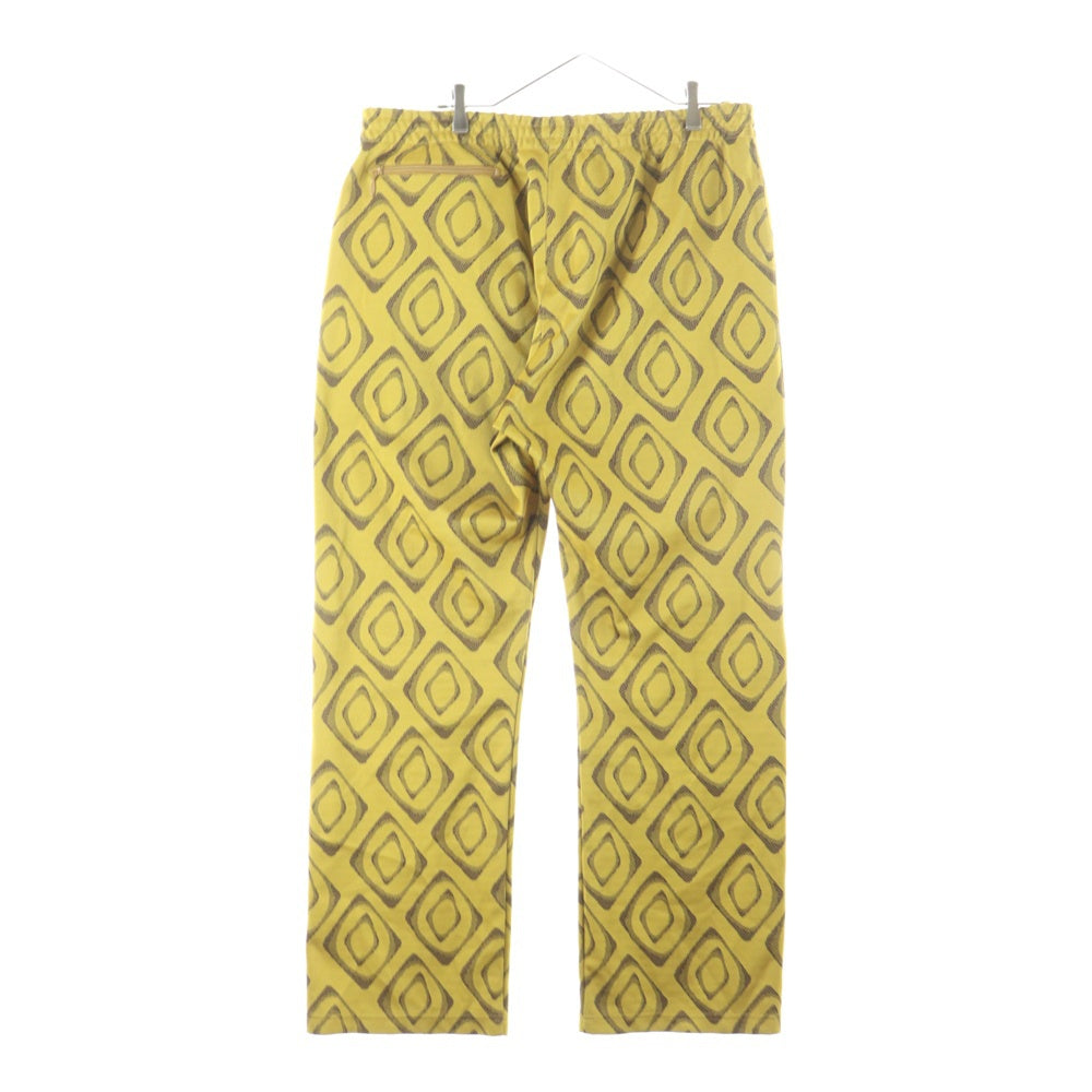 Needles(ニードルス) 24SS TRACK PANT POLY JQ OT225 ポリジャガード 総柄 トラックパンツ イエロー