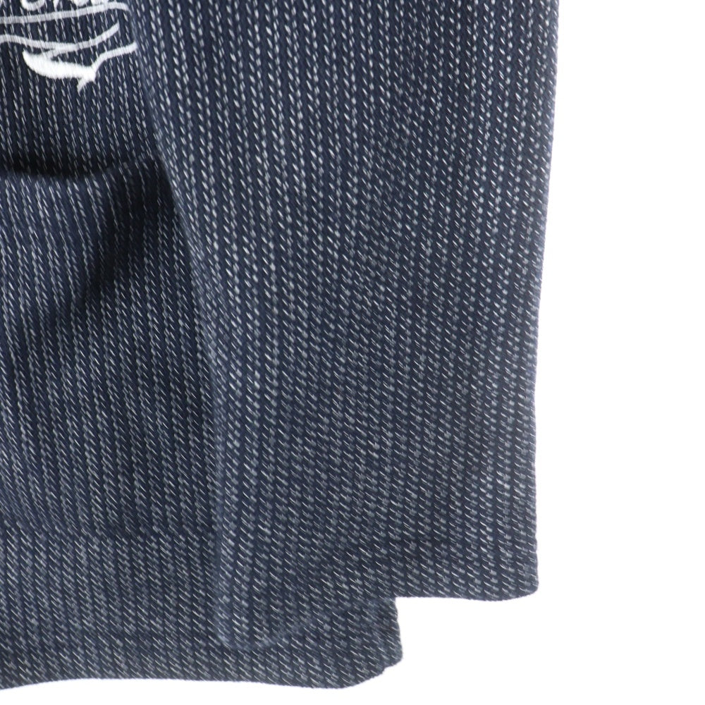 NO BRAND(ノーブランド) O.C CREW【オーシークルー】 Wool Jacket CLANKED バック刺繍 ウール ボタンジャケット ネイビー/ホワイト