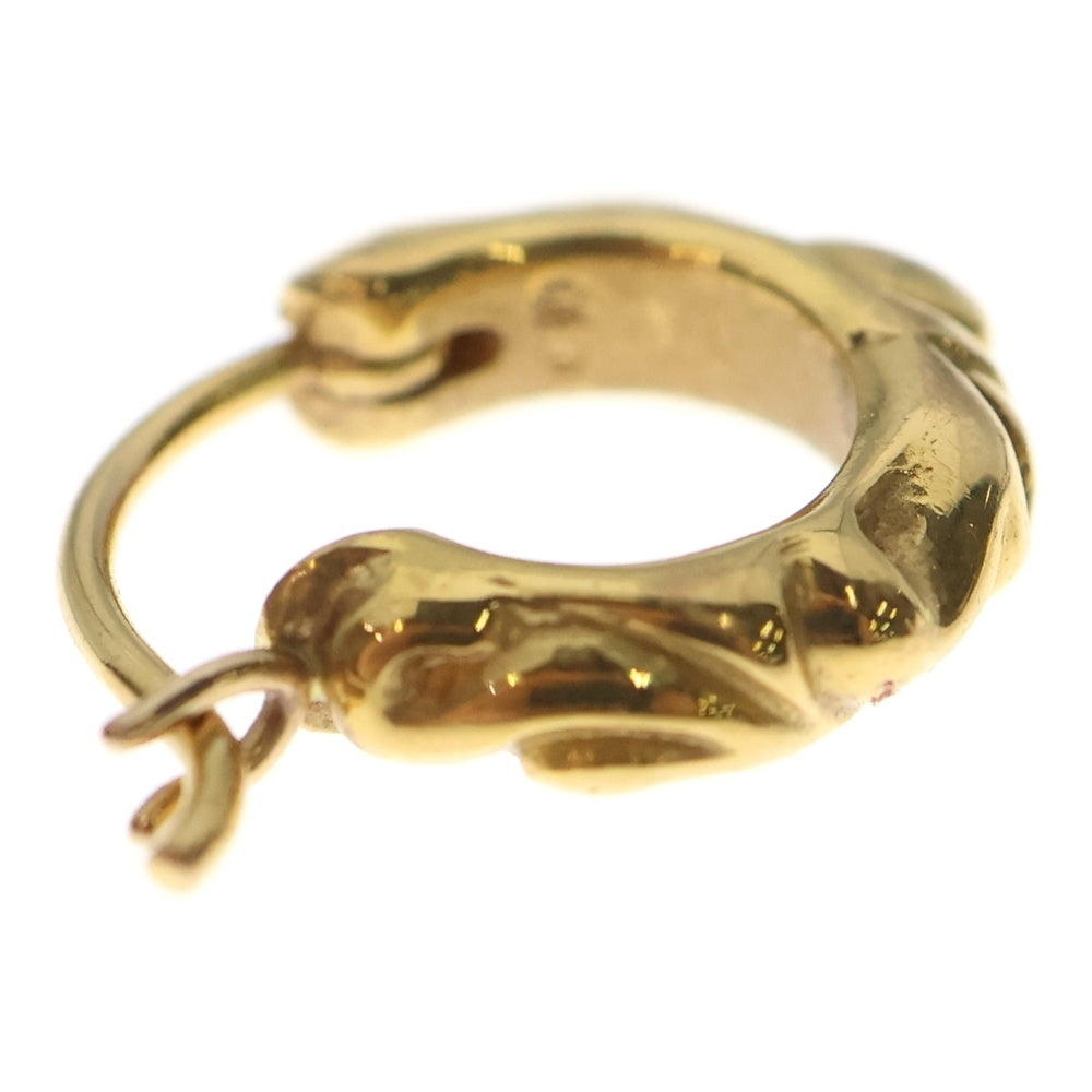 CHROME HEARTS(クロムハーツ) 22K TNY HOOP SCRL タイニースクロールフープピアス ゴールド