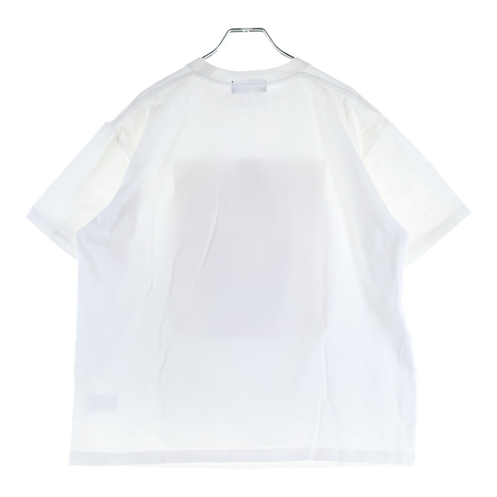 GOD SELECTION XXX(ゴッドセレクショントリプルエックス) Front Print S/S T-Shirt フロントプリント クルーネック半袖Tシャツカットソー ホワイト