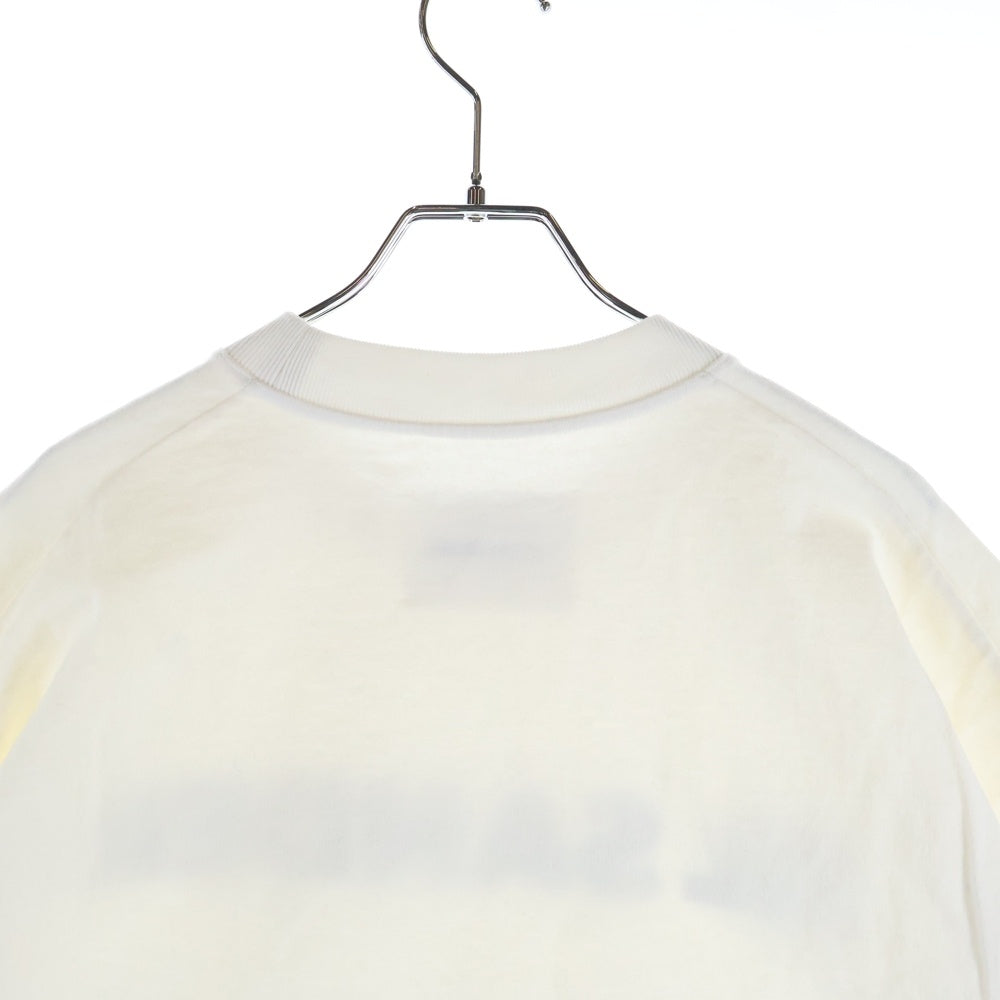JIL SANDER(ジルサンダー) オーバーサイズ ロゴプリント クルーネック半袖Tカットソー ホワイト J21GC0001 J45148
