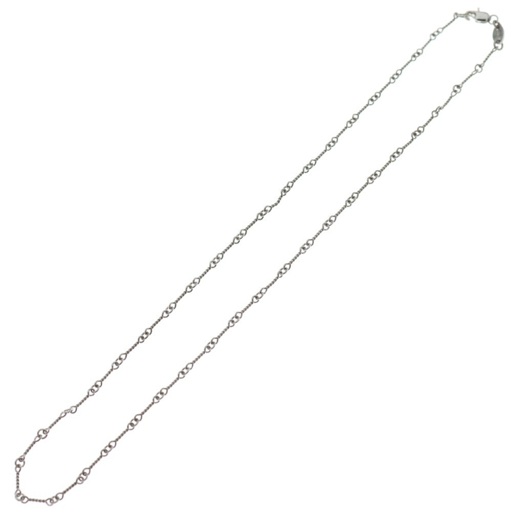 CHROME HEARTS(クロムハーツ) 18KWG NECKCHAIN T16 ツイストチェーンネックレス 16inch ホワイトゴールド BCA001