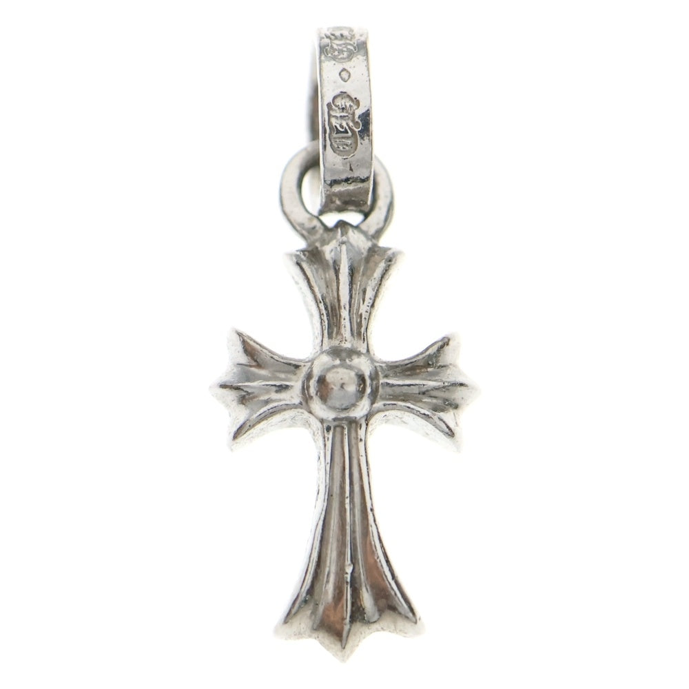 CHROME HEARTS(クロムハーツ) 18KWG CRS BBYFAT P/SAP ベイビーファットクロス PAVEピンクサファイア ペンダントトップ ホワイトゴールド