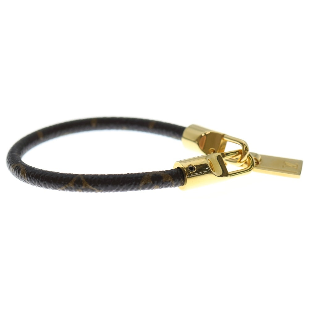 LOUIS VUITTON(ルイヴィトン) モノグラム レ ラックイット レザー ブレスレット ブラウン/ゴールド M6605E