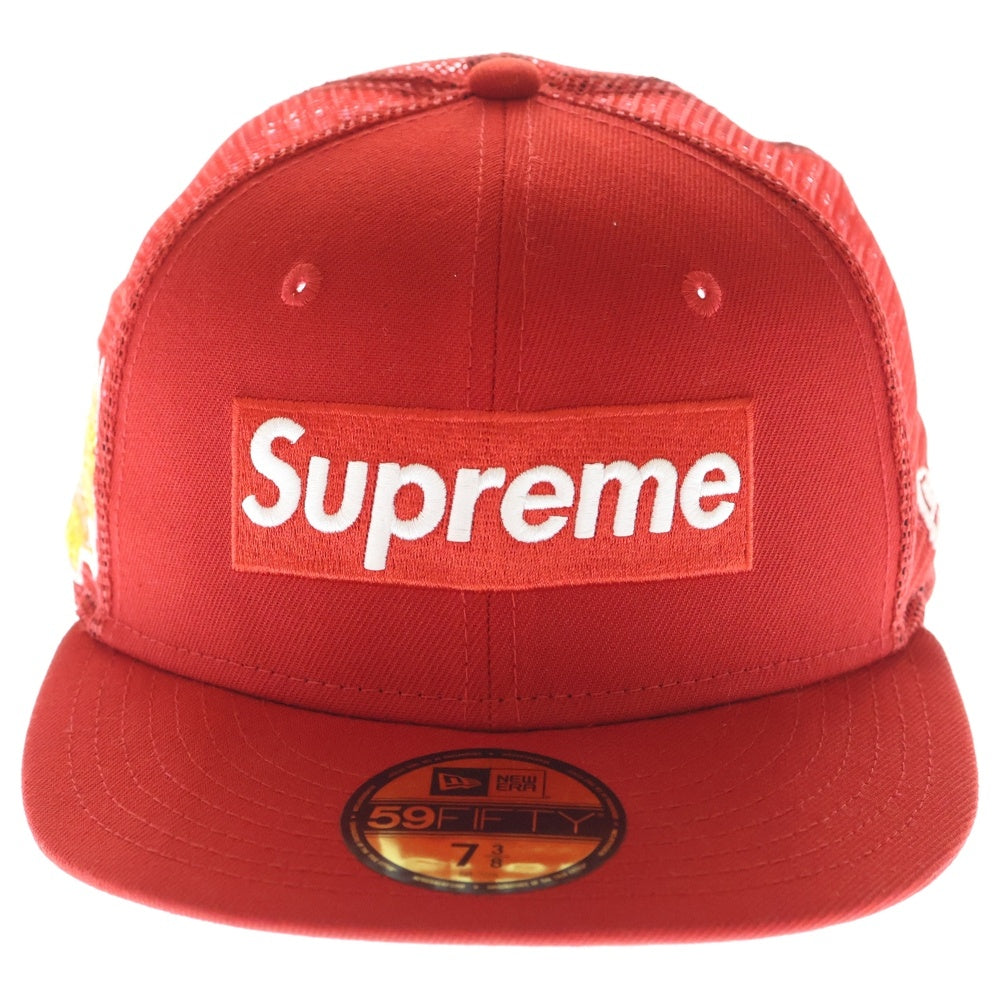 SUPREME(シュプリーム) 24SS ×New Era Box Logo Mesh Back Cap ニューエラ ボックスロゴ メッシュバック ベースボールキャップ 帽子 レッド
