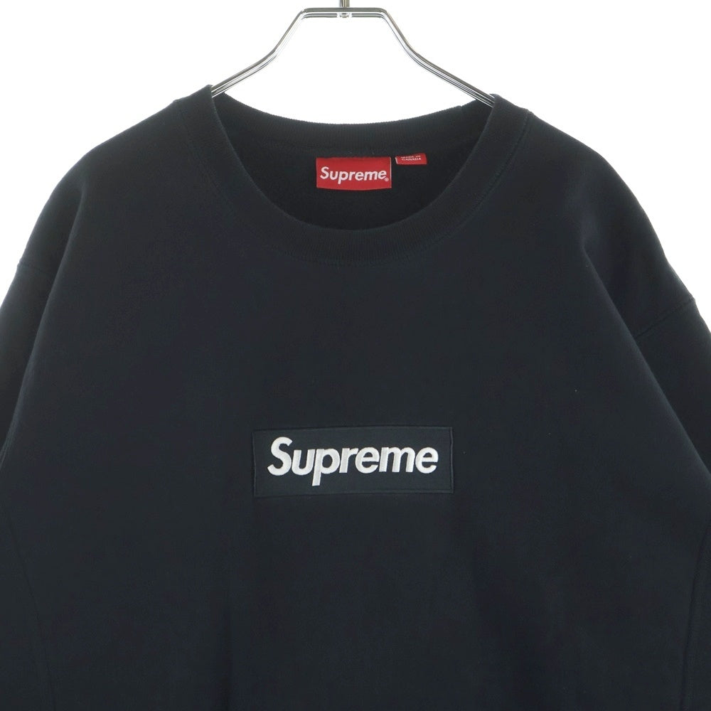 SUPREME(シュプリーム) 18AW Box Logo Crewneck Sweatshirt ボックスロゴクルーネック長袖スウェットトレーナー ブラック