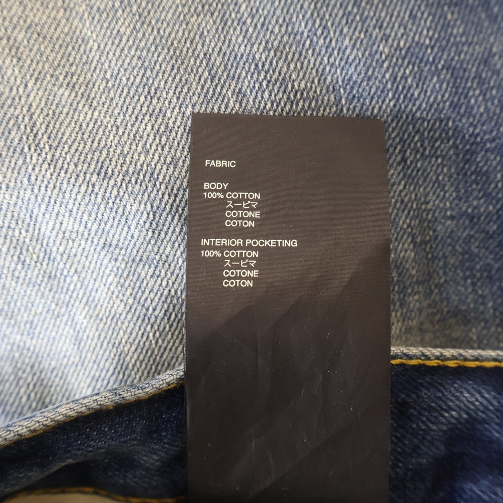 FEAR OF GOD(フィアオブゴッド) 7TH COLLECTION Vintage Jeans FG40-015 HWD カットオフ ウォッシュダメージ加工デニムパンツ インディゴ