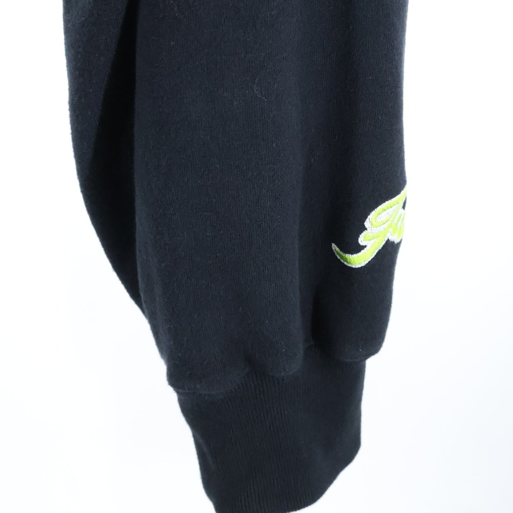 FACETASM(ファセッタズム) 7BARS ZIPPER HOODIE KR-SW-U05 ジッパーレイヤードフーディ スウェットパーカー ブラック