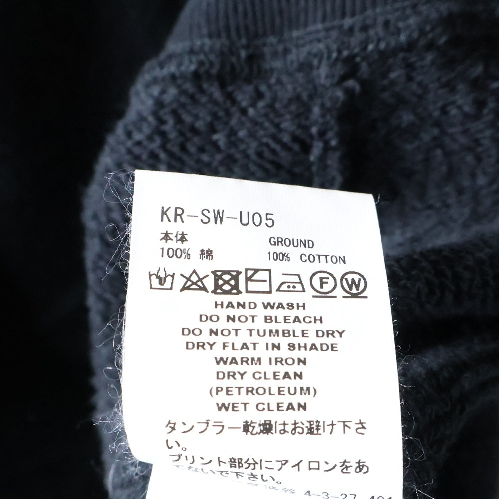 FACETASM(ファセッタズム) 7BARS ZIPPER HOODIE KR-SW-U05 ジッパーレイヤードフーディ スウェットパーカー ブラック