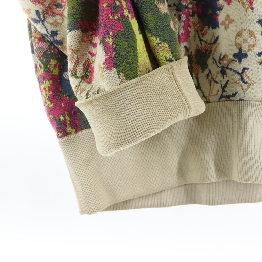 LOUIS VUITTON(ルイヴィトン) 22AW モノグラム ジャガード フラワー スウェット プルオーバーパーカー フーディー マルチカラー RM222 ZLW HNN73W