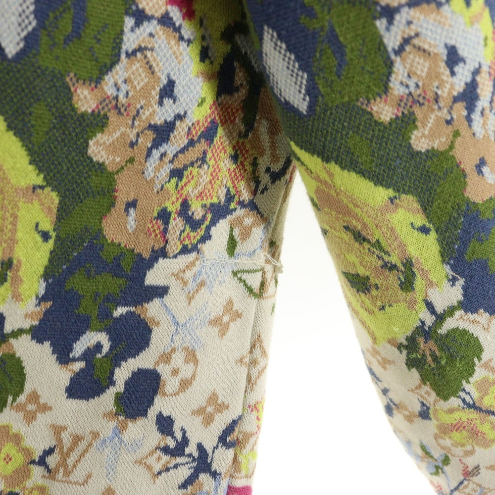 LOUIS VUITTON(ルイヴィトン) 22AW モノグラム ジャガード フラワー スウェット プルオーバーパーカー フーディー マルチカラー RM222 ZLW HNN73W